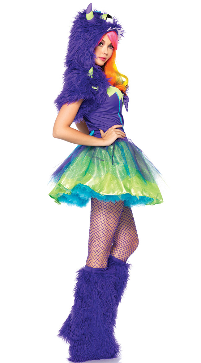 Purple Posh Monster Costume For Women